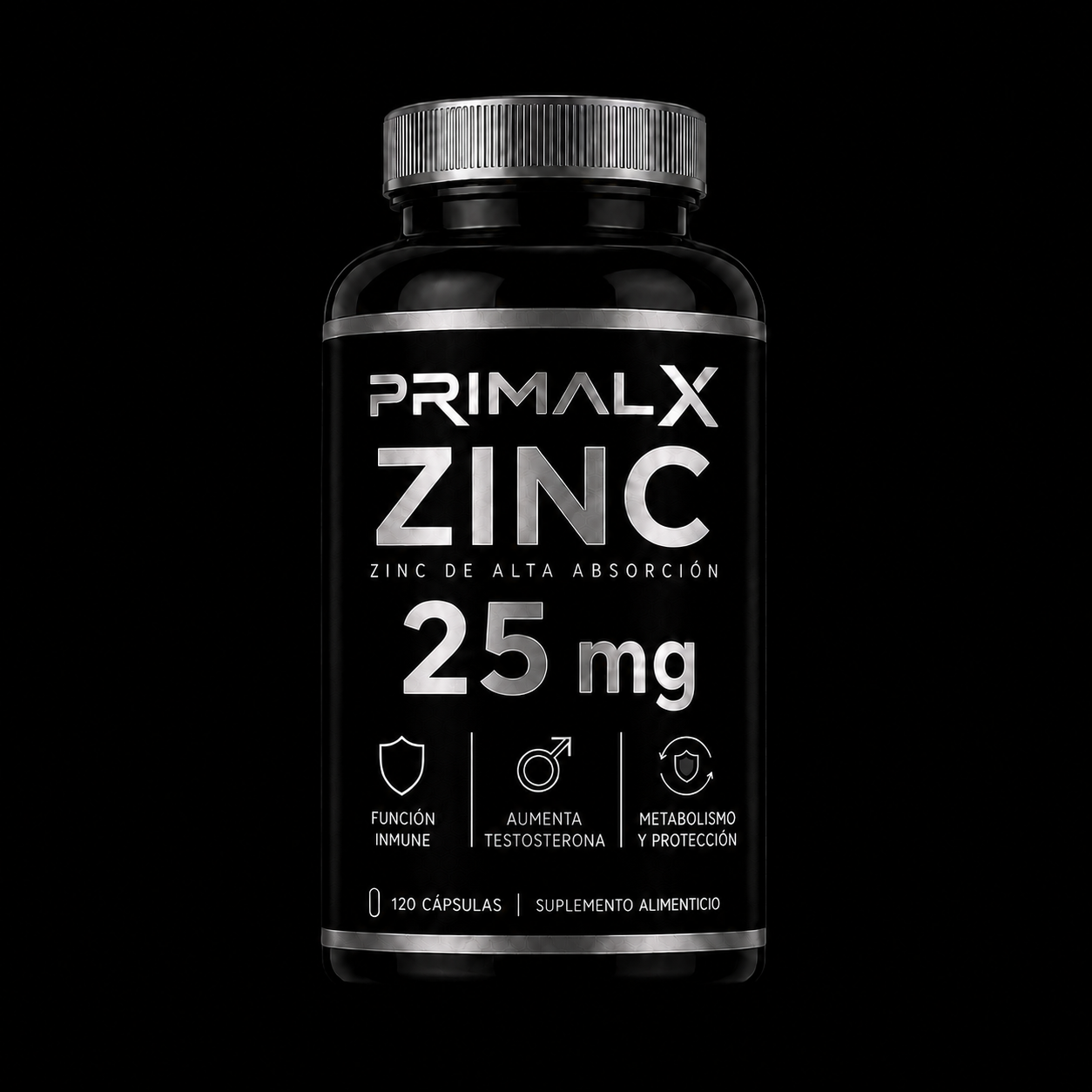 Zinc 25mg 120 capsulas
